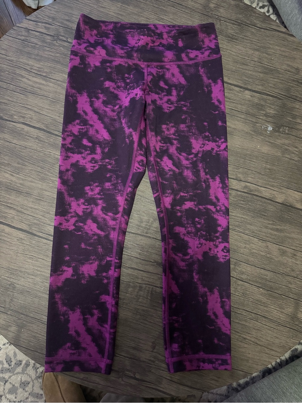 lululemon athletica Purple & Black Tie-Dye Leggings